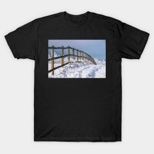 Fence Line in Winter. T-Shirt